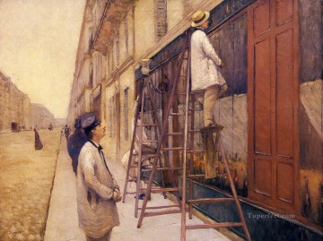 Gustave Caillebotte Painting - The House Painters Gustave Caillebotte